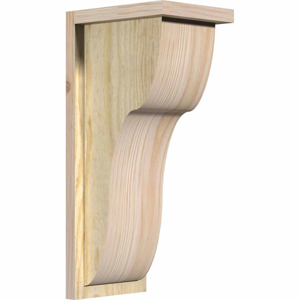 Carmel Rough Sawn Corbel w/Backplate, Douglas Fir H946