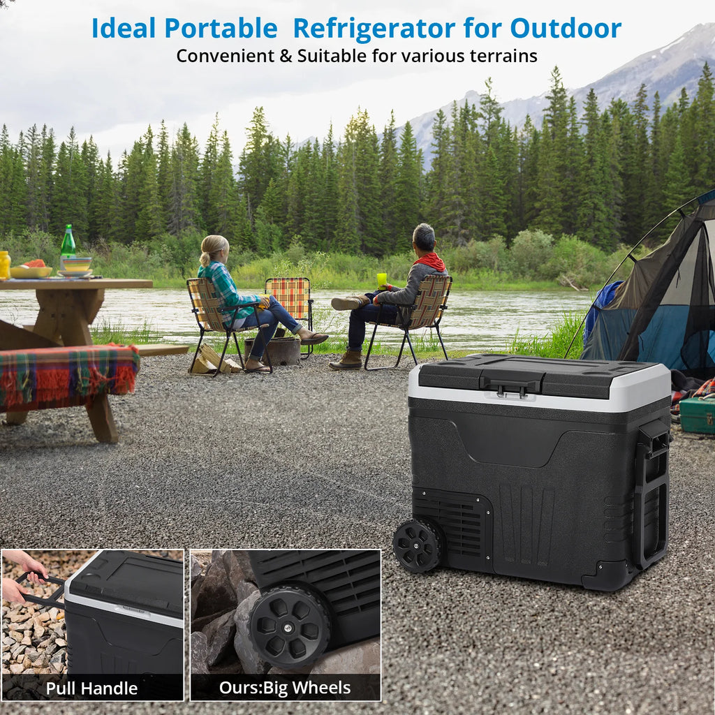 12 Volt 53 Quarts Portable Car Refrigerator Freezer P43495