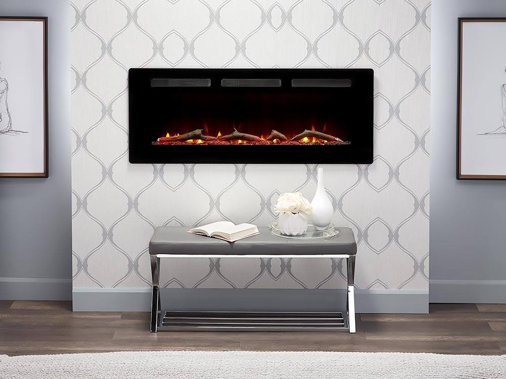 48 inch Wall/Built-In Electric Linear Fireplace D89859