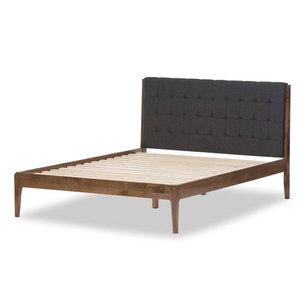 Charcoal King Upholstered Bed V600