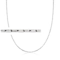 14kt White Gold Paper Clip Link Necklace K7801
