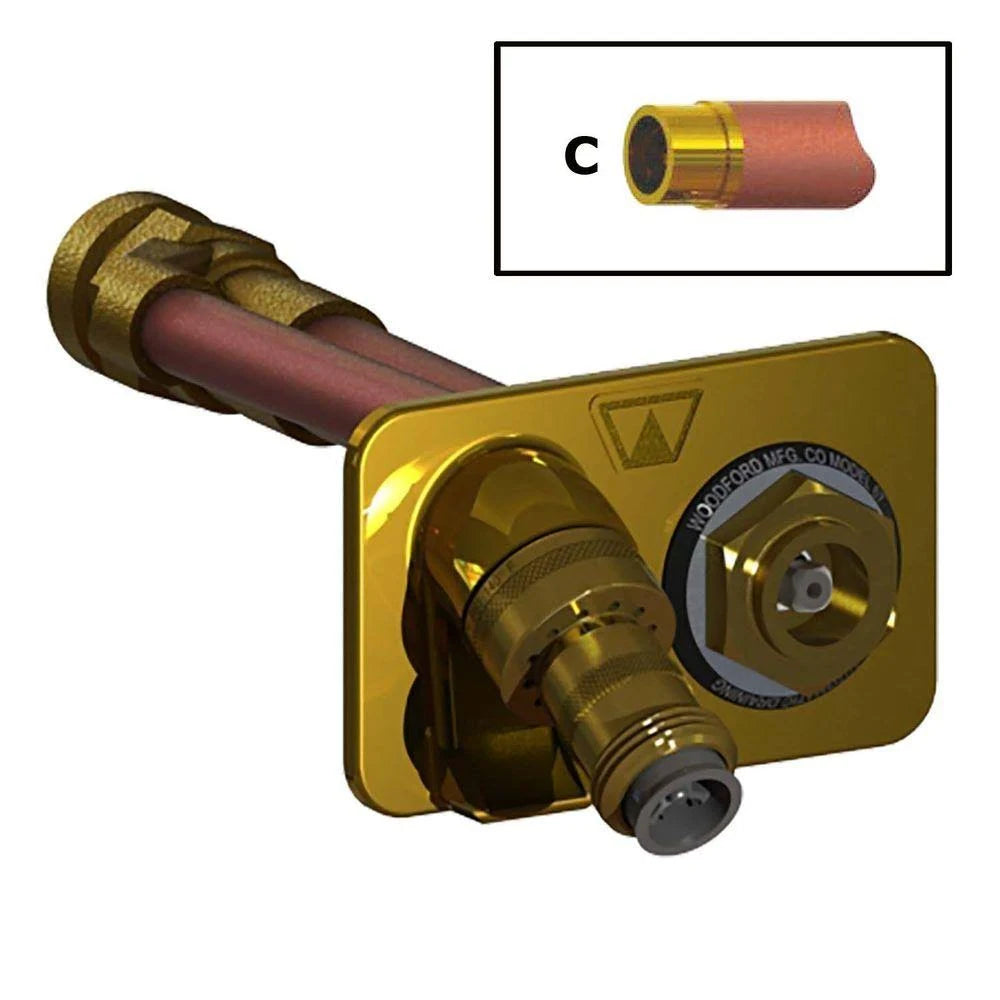 Polished Brass Wall Hydrant U495244
