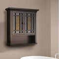 Dark Brown Wall Cabinet with Shelves I257