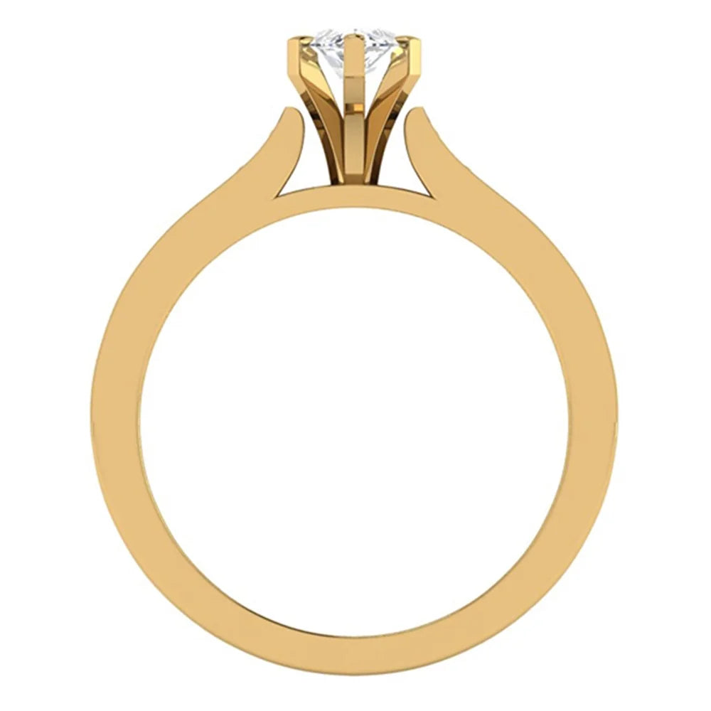 Black Diamond Ring 1.00 CT TW 14K Gold Y490