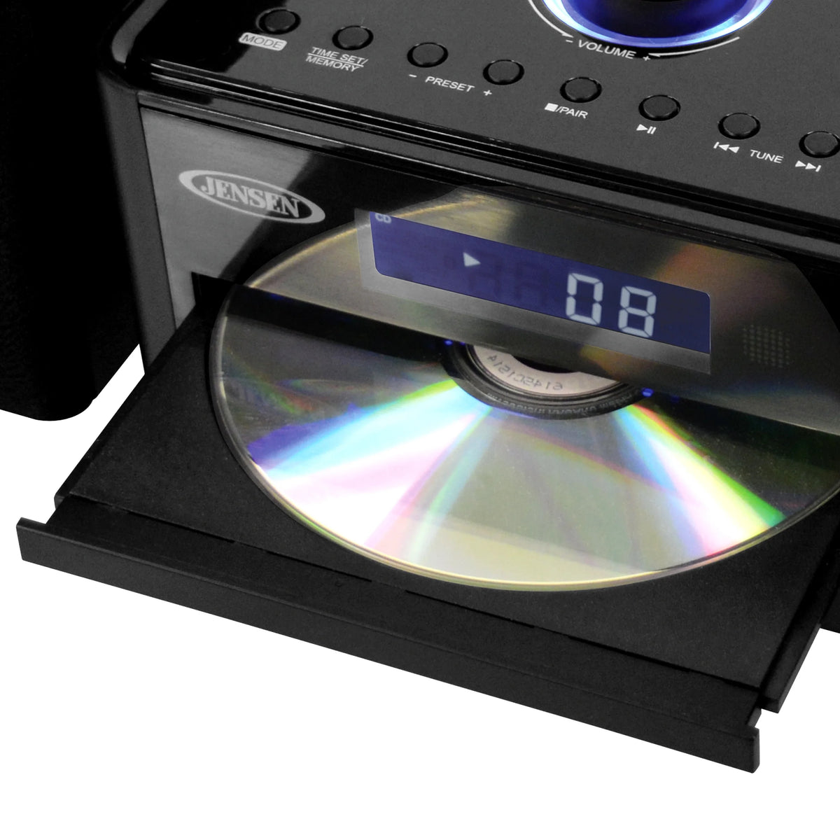 3-Piece Stereo CD Music System with Bluetooth, AM/FM Receiver, 2 Speakers, and Remote N465