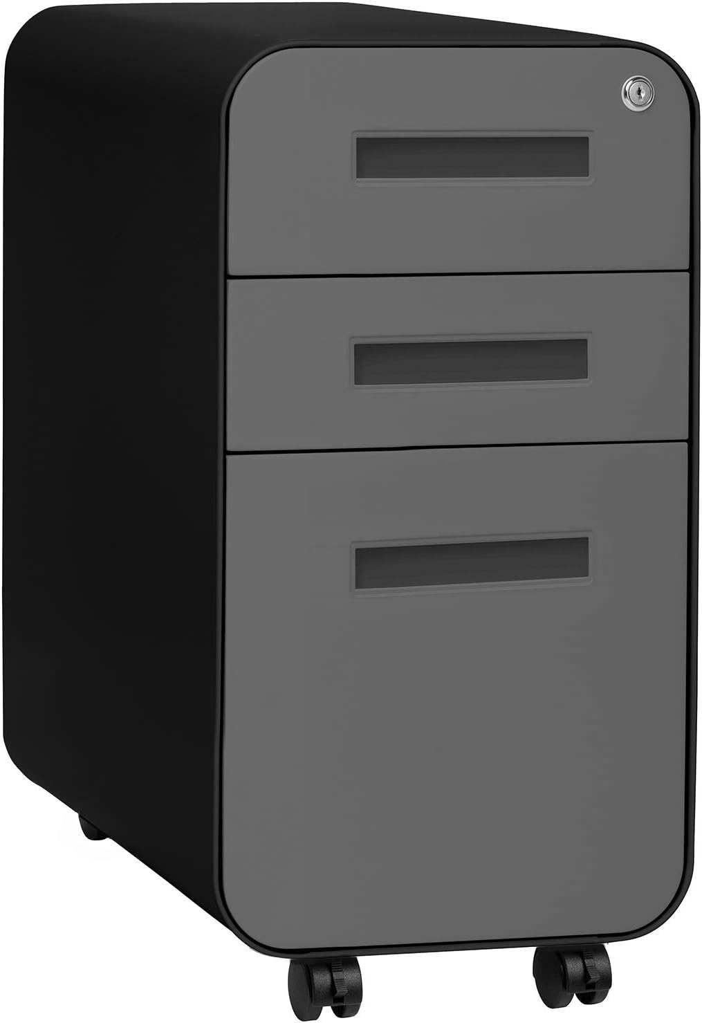 3-Drawer Mobile File Cabinet, White E119