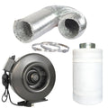 8-Inch Centrifugal Inline Duct Fan with Carbon Filter and Aluminum Ducting V8265