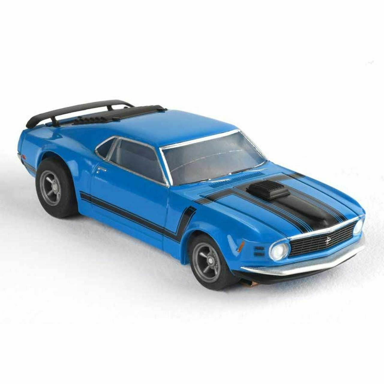 HO Scale Mustang Boss 302 Blue Slot Car L44760