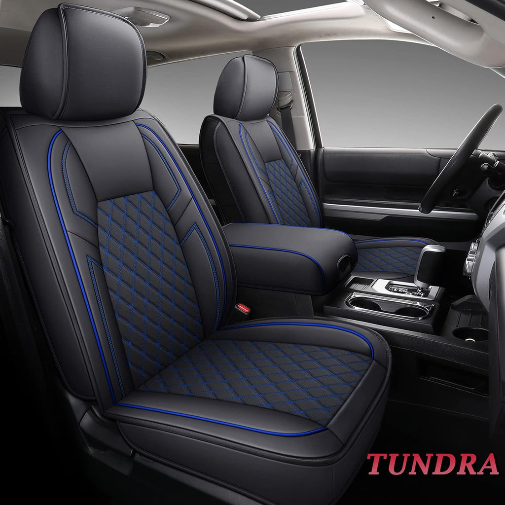 Gray Leather Seat Covers Full Set 5PCS D349250