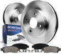 Front Disc Rotors + Brake Pads 4pc Set F60467