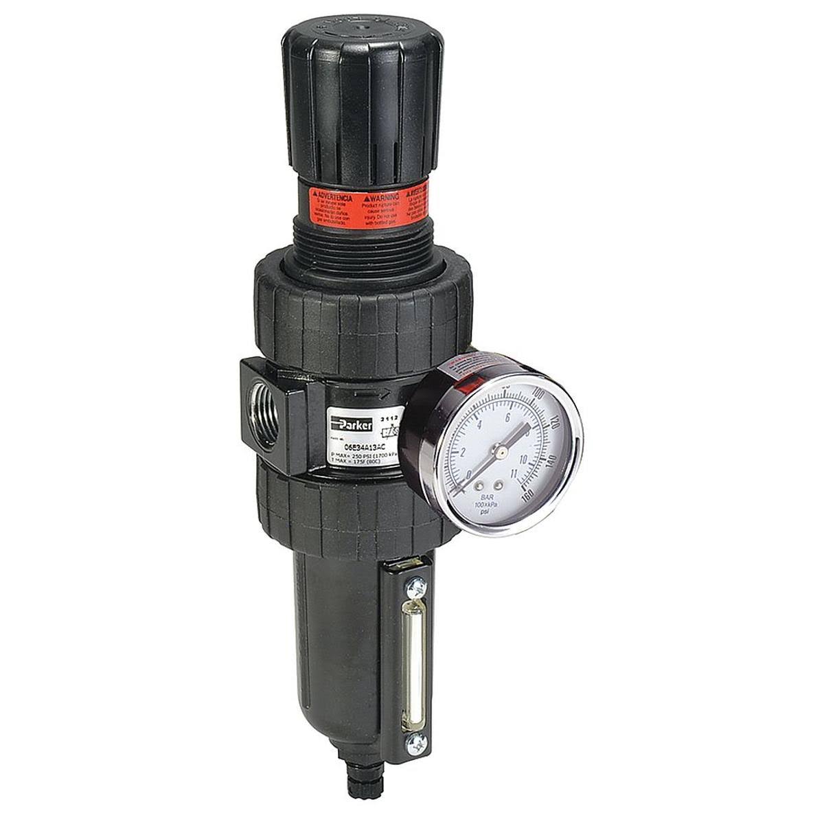 3/8x22 NPT 5 Micron 250 psi 55 CFM Filter-Regulator T61299