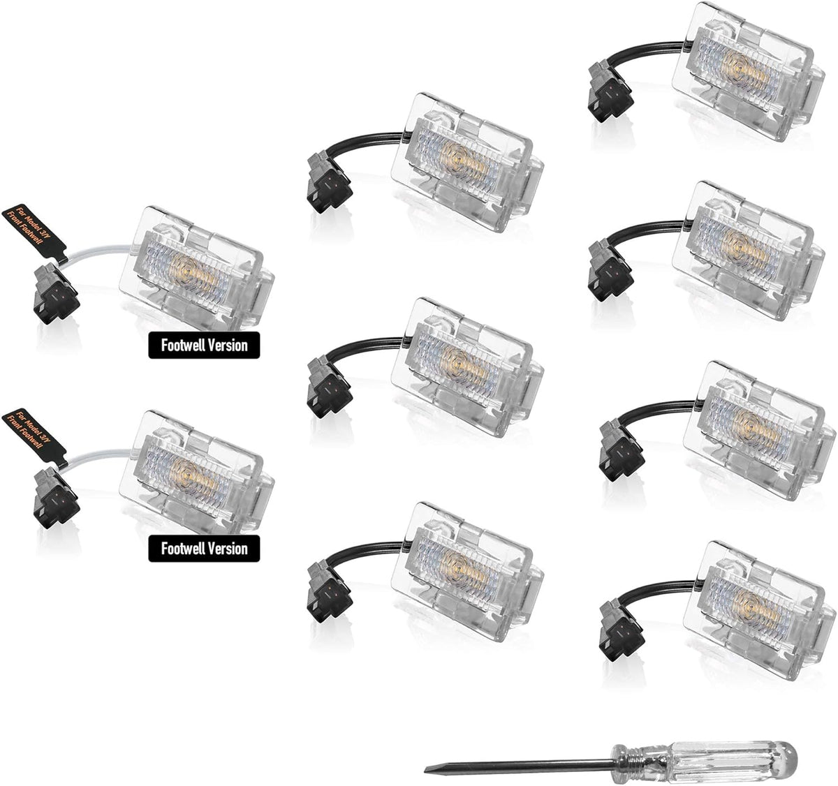 9 Pieces LED Kit for Tesla Model 3 B245824