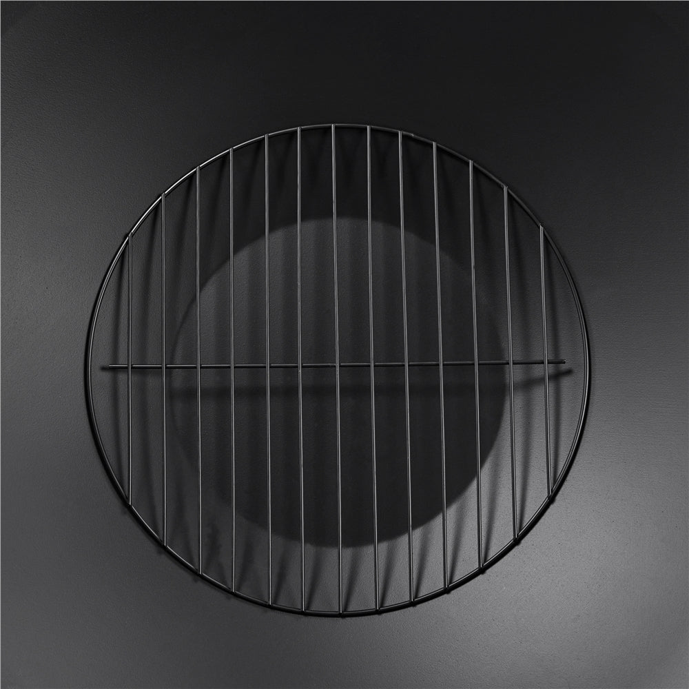 Black Iron Fire Pit with Spark Screen and Wood Grate R833