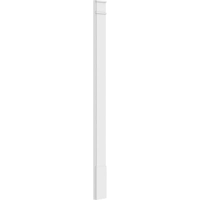 Smooth PVC Pilaster with Decorative Capital and Base (Pair) I24716