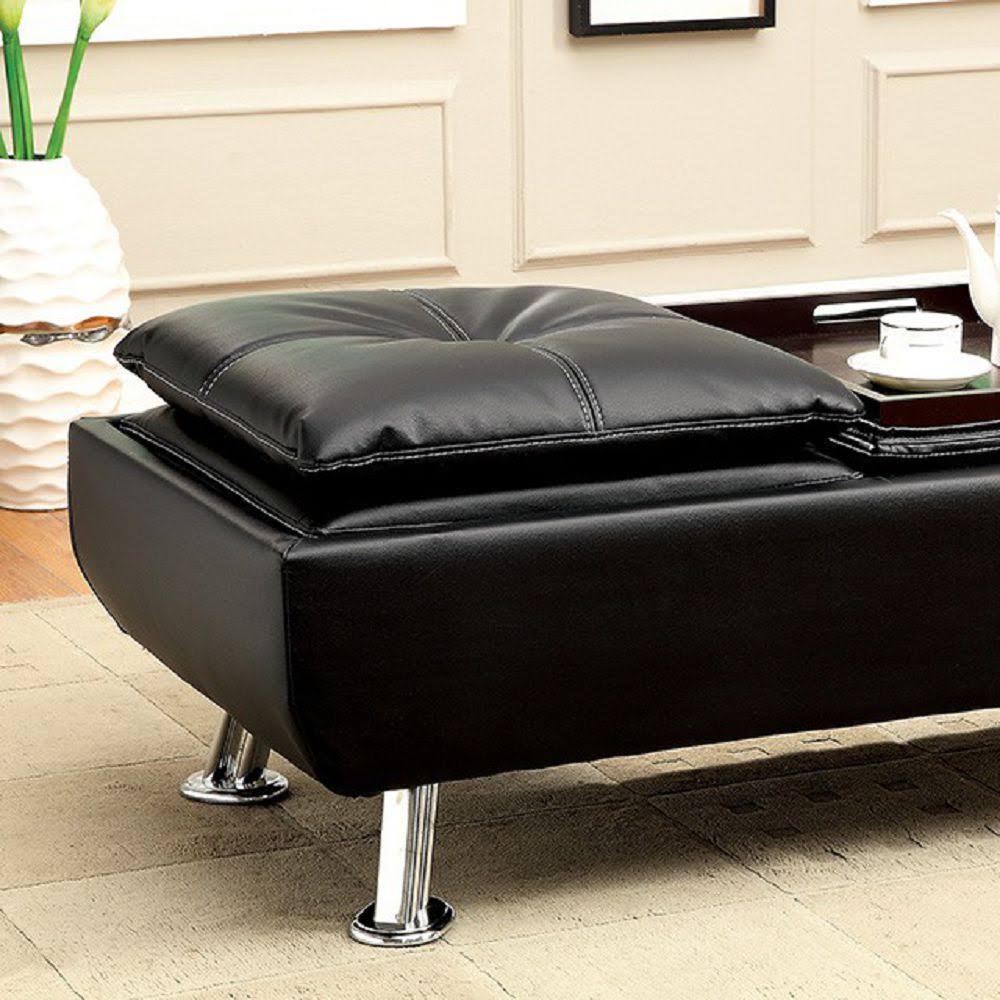 Black Ottoman U677