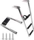 Stainless Steel Telescoping Boat Ladder Swim Step, 900 Pound Capacity, Pack of 2 O63024