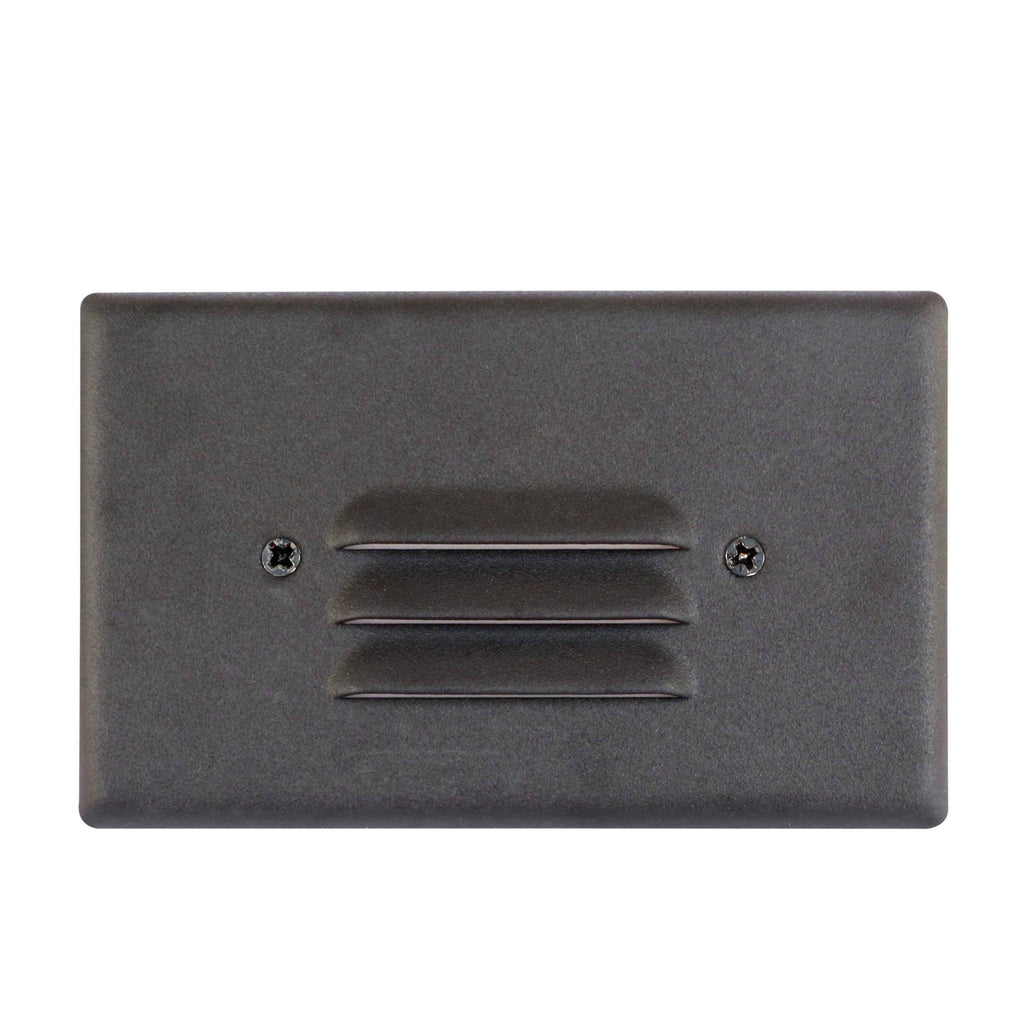 5 Pack Black Angled Louver Step Light with Vertical/Horizontal Plate - 2700K Z212