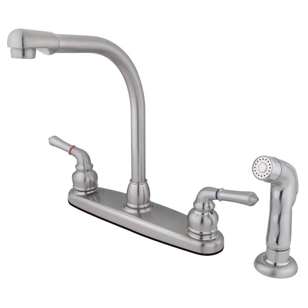 Oil Rubbed Bronze Centerset Kitchen Faucet with Sprayer T971