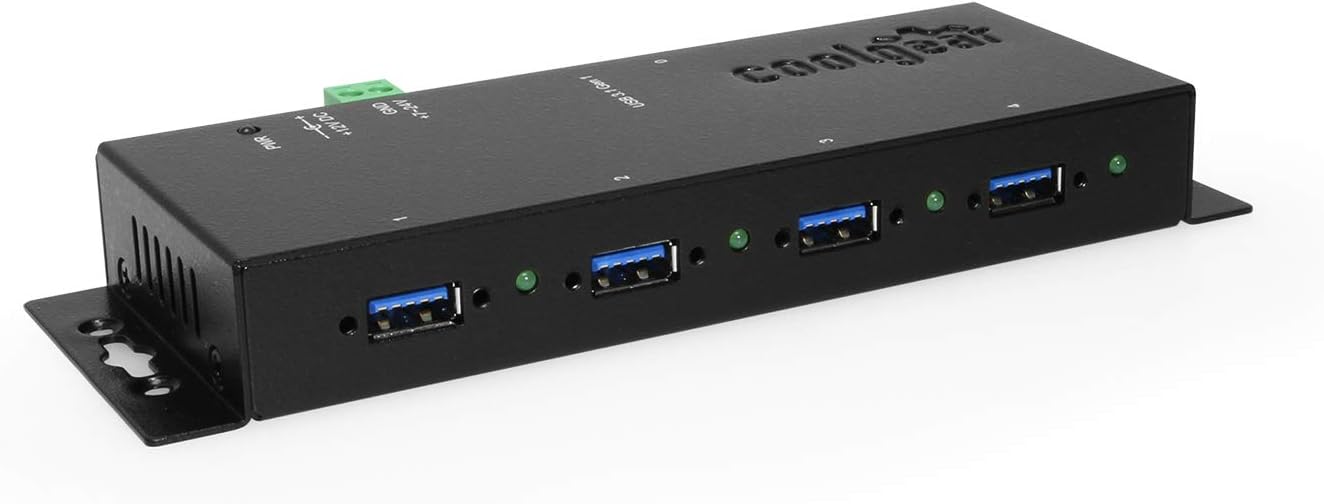 4-Port Industrial Hub Metal Case Pack of 2 G242