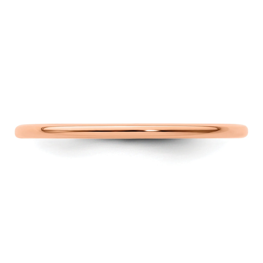 10K Rose Gold Stackable Band Ring J5692