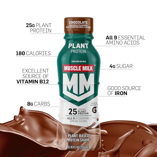 Vanilla Caramel Plant Based Protein Shake, 11.16 Fl Oz (Pack of 12) U95499