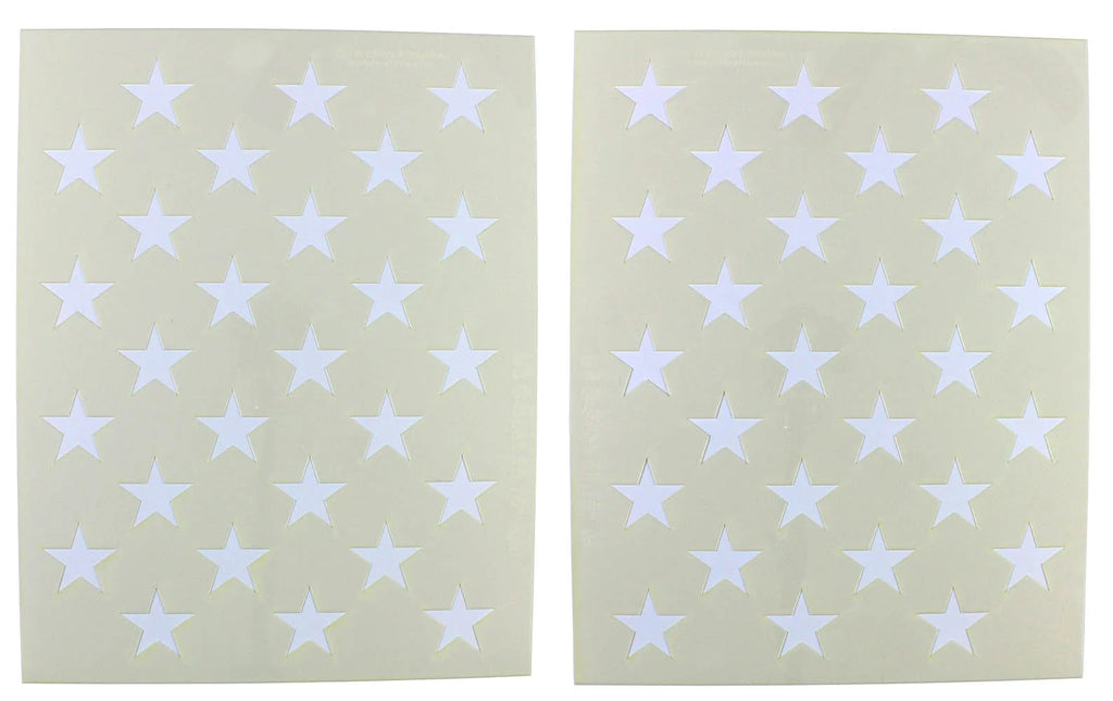 50 Star Field Stencils 2 Pc Set 14 Mil 25.75"L I828