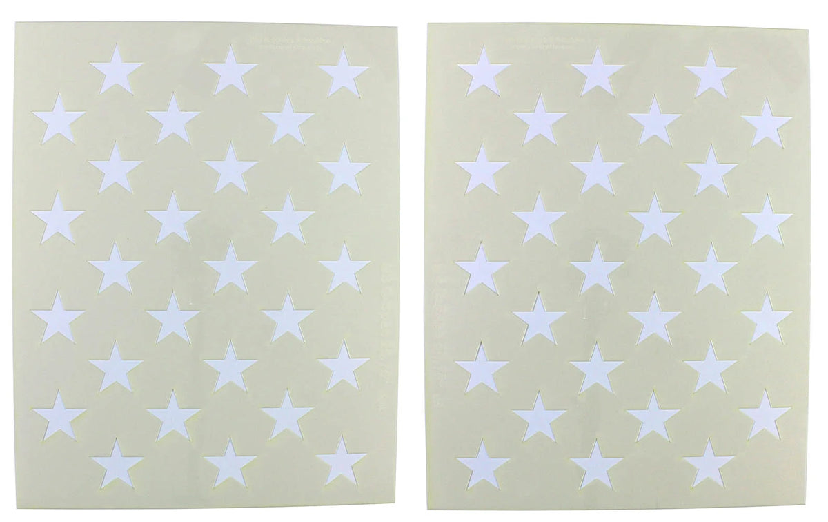 50 Star Field Stencils 2 Pc Set 14 Mil 25.75"L I828