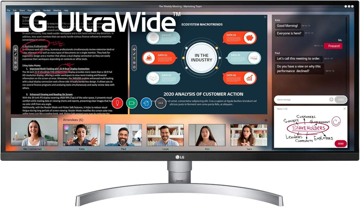 34" UltraWide 21:9 IPS Monitor with HDR10 and FreeSync G6081