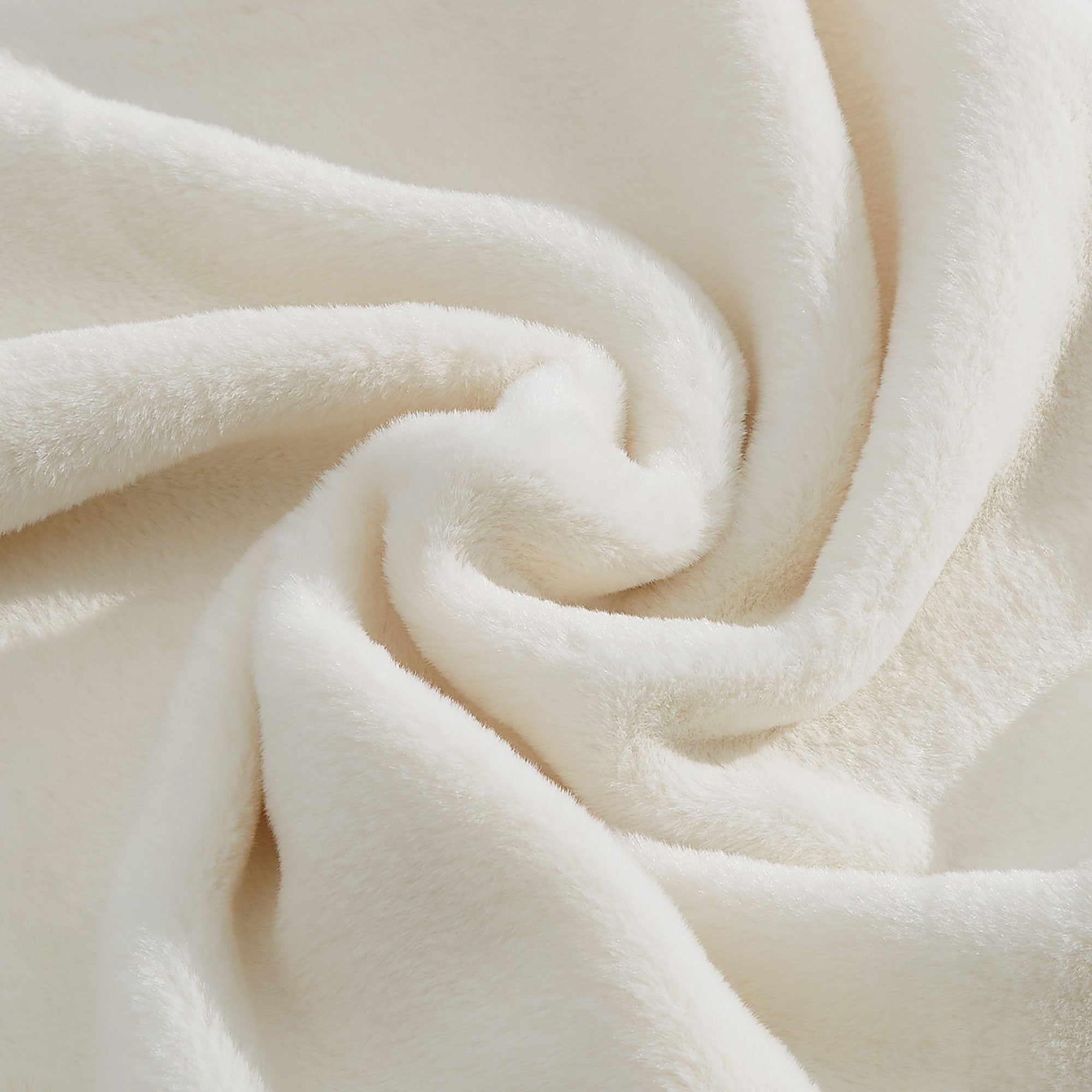 Beige Faux Rabbit Fur Sofa S283