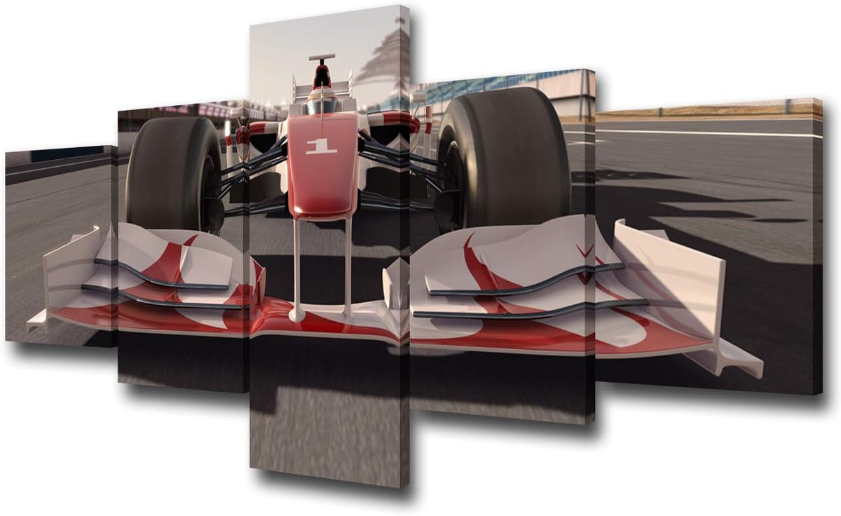 Racing Car Canvas Wall Art 60''Wx32''H Pack of 2 H252