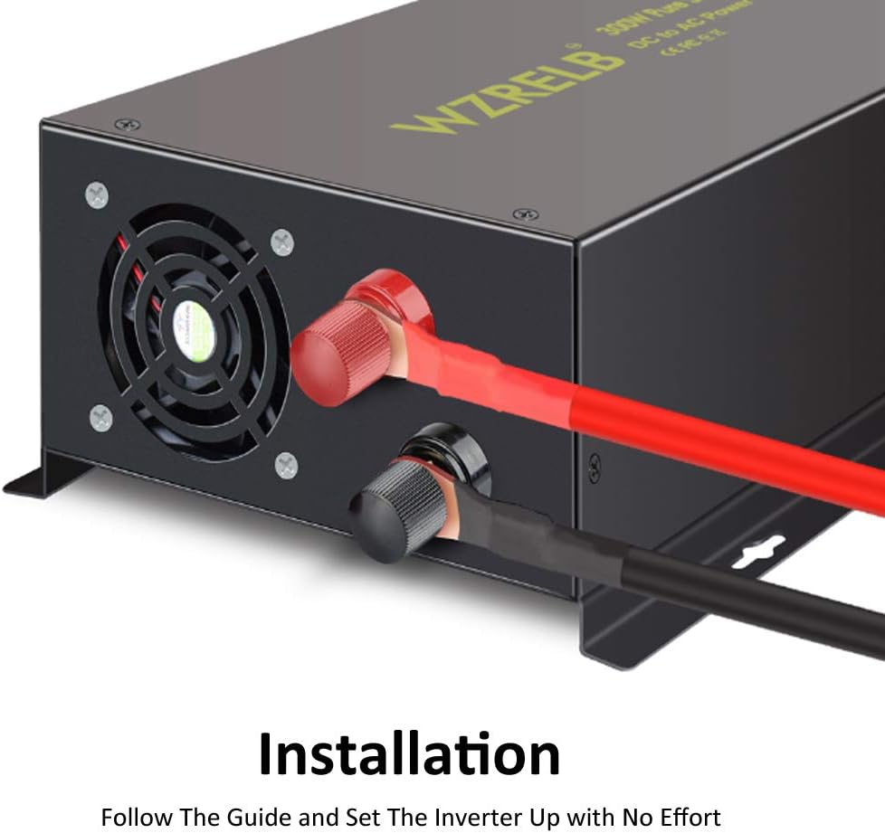 500W Pure Sine Wave Power Inverter DC 12V to 110V AC with Remote Controller P55593