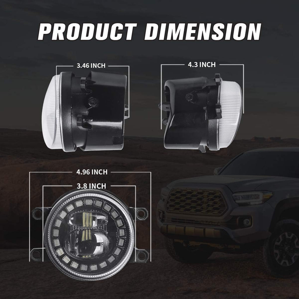 LED Fog Light with DRL, 2PCS Y74405