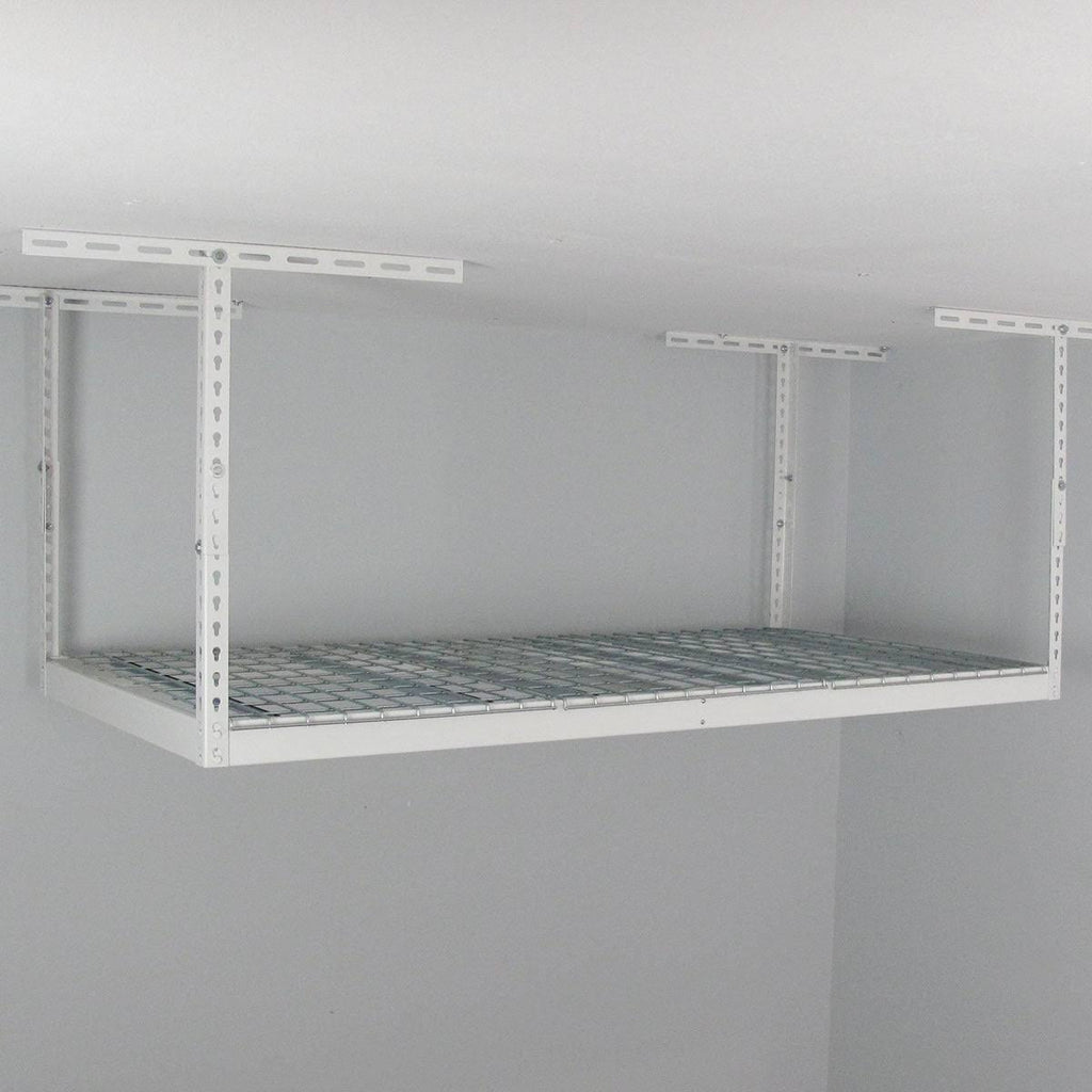 Overhead Garage Storage Rack White F297886