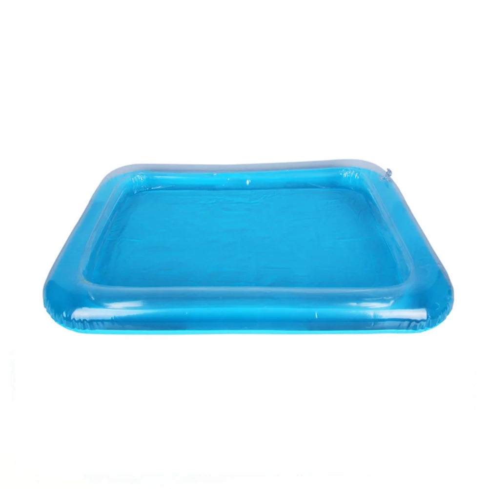 Blue Inflatable Sandbox Play Sand Toy Tray J43926