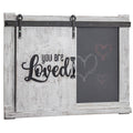 White Wall Mounted Chalkboard Message Board F952