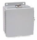 14 inH x 12 inW x 6 in Metallic Enclosure, Gray W9001
