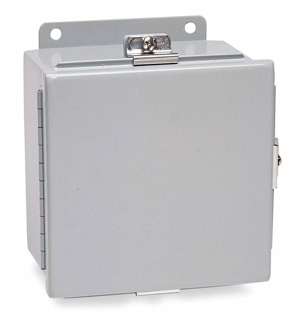 14 inH x 12 inW x 6 in Metallic Enclosure, Gray W9001