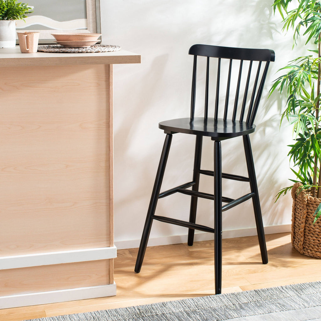 Black Bar Stool Set of 2 W1561