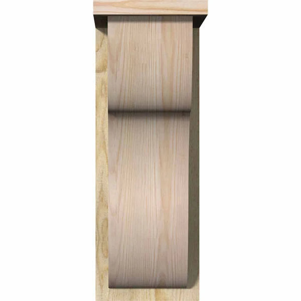 Carmel Rough Sawn Corbel w/Backplate, Douglas Fir H946