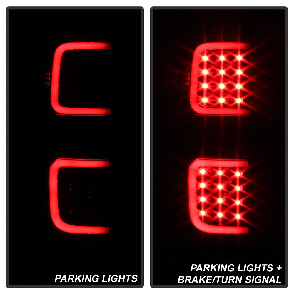 Black Xtune LED Tail Lights T67881