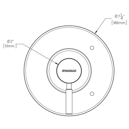 Black Universal Shower Valve Trim Z332926