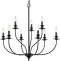 Black Metal Chandelier L263272
