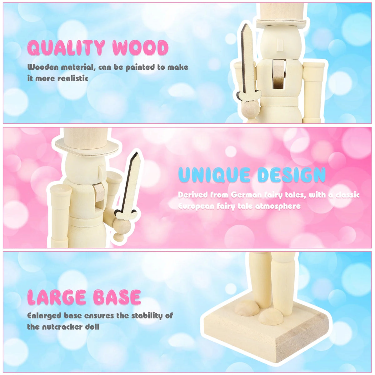 Unfinished Wooden Nutcracker Doll P5184
