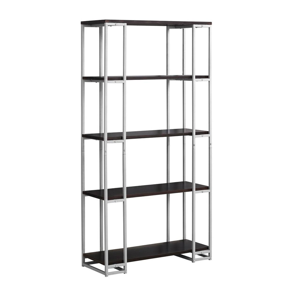 Silver Metal Bookcase M331