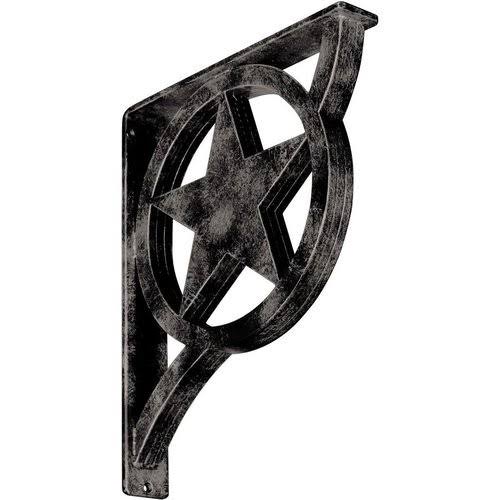 Antiqued Warm Silv Wrought Iron Bracket B57947