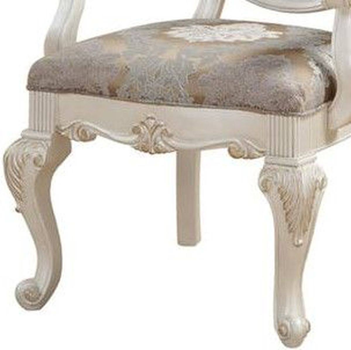 Rose Gold PU Arm Chair Set-2 C5614
