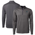 Men's Black Gray Recycled Quarter-Zip Pullover Top S726873