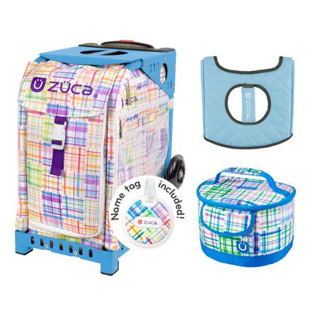 Blue Patchwork Sport Bag with Seat Cover and Lunchbox M971504