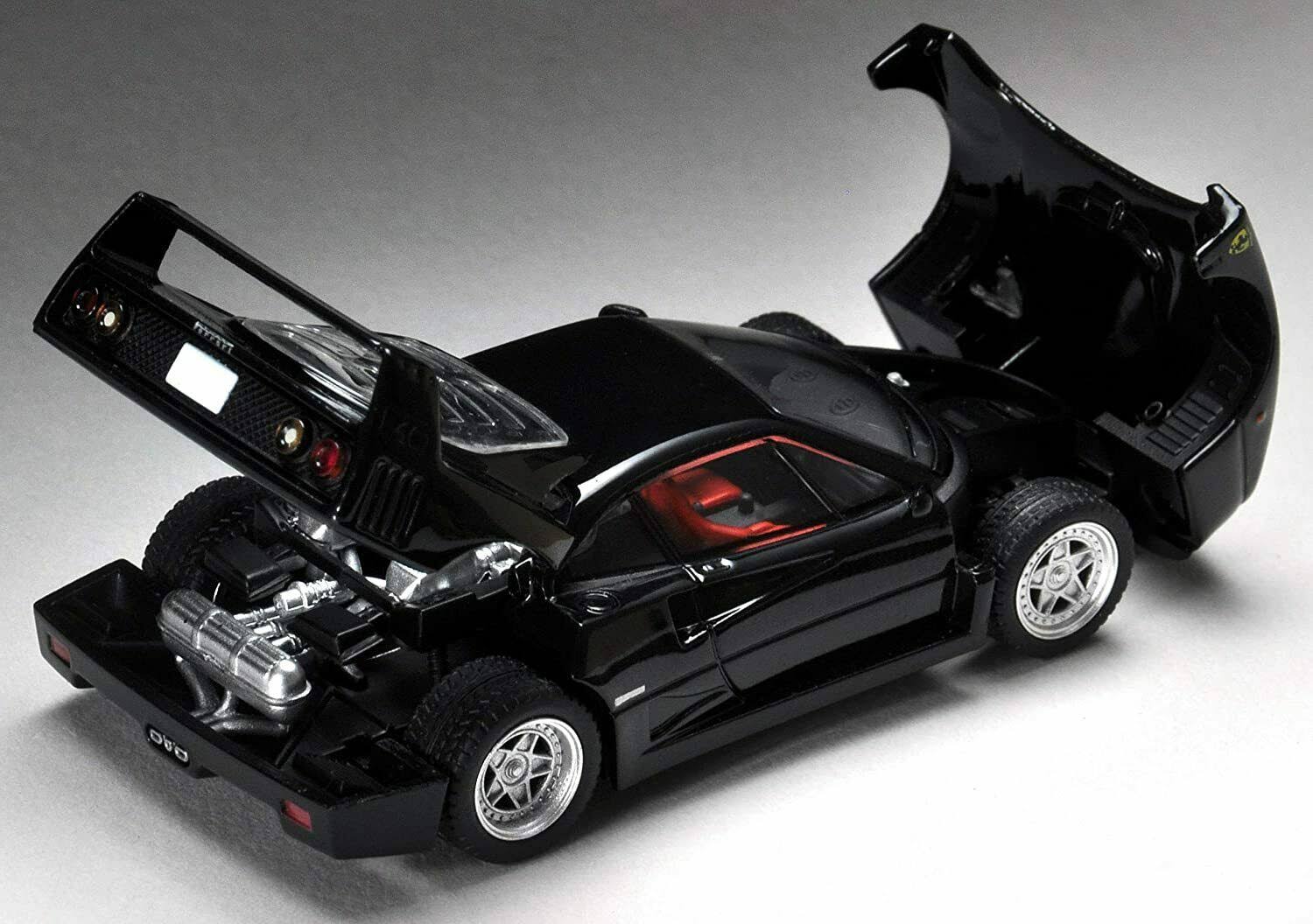 Ferrari F40 Black 1/64 Diecast Model Car P62221