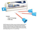 Temporary Crown and Bridge Material 76gm Cartridge with Tips P3277
